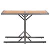 vidaXL Table de jardin Anthracite Résine tressée et bois d'acacia