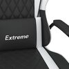 vidaXL Chaise de jeu Noir et blanc Similicuir