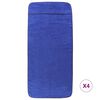 vidaXL Serviettes de plage 4 pcs bleu royal 60x135 cm tissu 400 GSM