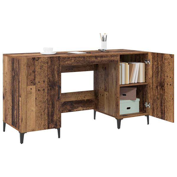 vidaXL Bureau Bois ancien 140 x 50 x 75 cm Bois d'ing&eacute;nierie