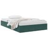 vidaXL Lit de Rangement avec matelas Vert fonc&eacute; 120 x 200 cm Velours
