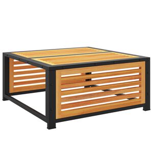 vidaXL Table de jardin 68x68x30 cm bois massif d'acacia