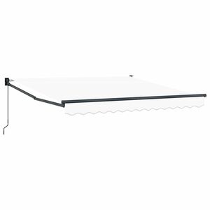 vidaXL Auvent manuel 3 x 2,5 m Blanc 100 % polyester