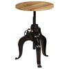 vidaXL Table de bar Bois de manguier massif 60 x (76-110) cm