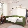 vidaXL Lit avec matelas et USB Vert fonc&eacute; Velours 90x200 cm