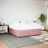 VidaXL Cadre de lit sans matelas rose 180x200 cm velours