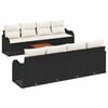 vidaXL Ensemble de canap&eacute; de jardin 9 pc Noir polyrotin