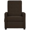vidaXL Fauteuil de massage Marron fonc&eacute; Tissu