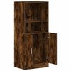 vidaXL Armoire de cuisine ch&ecirc;ne fum&eacute; 57x41,5x131,5 cm bois ing&eacute;nierie