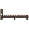 vidaXL Cadre de lit sans matelas ch&ecirc;ne marron 100x200 cm