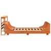 vidaXL Cadre de lit sans matelas cire marron 90x190 cm bois pin massif