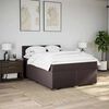 vidaXL Sommier &agrave; lattes de lit avec matelas Marron fonc&eacute; 140x190 cm