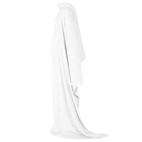 vidaXL Sweat &agrave; capuche couverture Blanc Flanelle