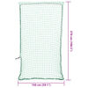 vidaXL Filet pour remorque avec corde élastique vert 2,7x1,5 m PP