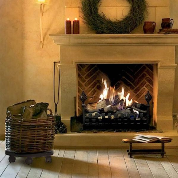 vidaXL Chariots à plantes avec roues 3 pcs Diamètre 30 cm Noir 170 kg