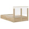 vidaXL Lit de Rangement Ch&ecirc;ne Sonoma 120 x 190 cm Bois d'ing&eacute;nierie
