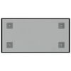 vidaXL Tableau noir magn&eacute;tique mural Noir 40x20 cm Verre tremp&eacute;