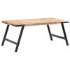 vidaXL Table &agrave; manger 180x90x76 cm Bois de manguier massif