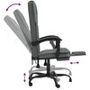 vidaXL Fauteuil inclinable de bureau Gris fonc&eacute; Tissu