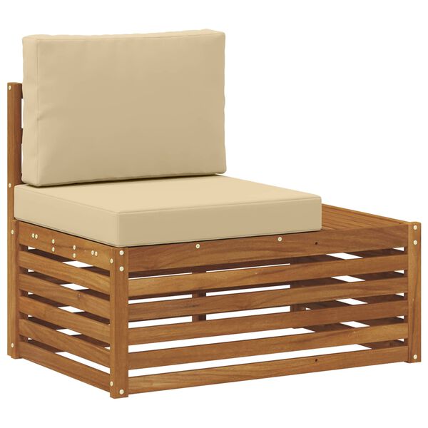 vidaXL Ensemble de canap&eacute;s d'ext&eacute;rieur 2 Pi&egrave;ce Naturel et Beige