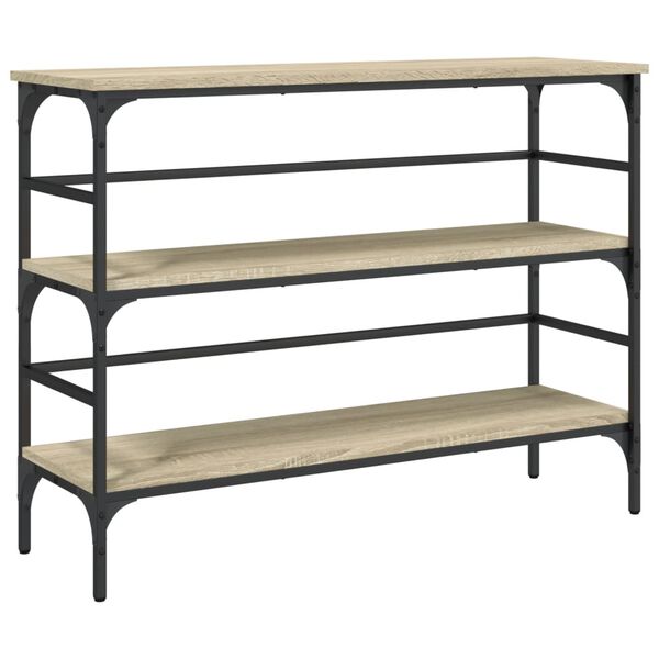 vidaXL Table console ch&ecirc;ne sonoma 100x32x75 cm bois d'ing&eacute;nierie