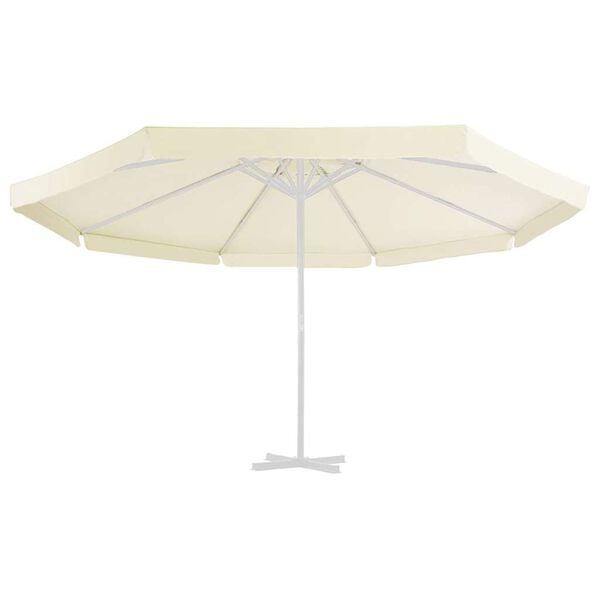 vidaXL Tissu de remplacement pour parasol d'ext&eacute;rieur Sable 515 cm