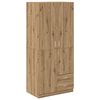 vidaXL Garde-robe ch&ecirc;ne artisanal 80x52x180 cm bois d'ing&eacute;nierie