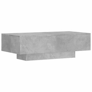 vidaXL Table basse gris b&eacute;ton 100x49,5x31 cm bois d'ing&eacute;nierie