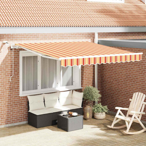 vidaXL Auvent R&eacute;tractable Jaune et Orange 300 x 250 cm