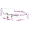 vidaXL Lit avec matelas Dover marron 140x190 cm similicuir