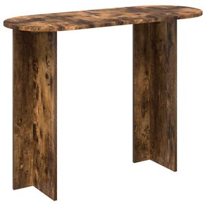 vidaXL Table console Ch&ecirc;ne fum&eacute; 100 x 39,5 x 75 cm Bois d'ing&eacute;nierie