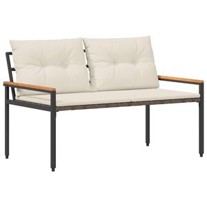 vidaXL Banc ext&eacute;rieur 2 -Seater 116 x 67,5 x 72 cm polyrotin