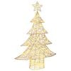 vidaXL Sapin de No&euml;l 120 LED Blanc chaud 120,5 cm PET