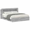 vidaXL Cadre de lit avec rangement Sonoma gris 180 x 200 cm