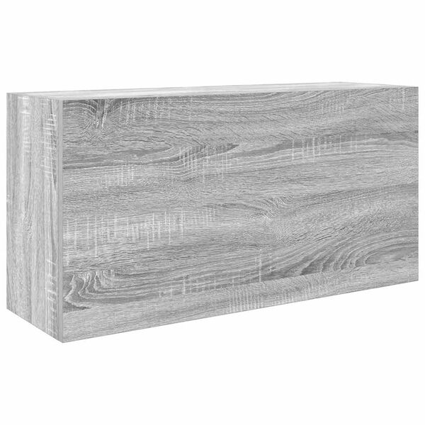 vidaXL Armoire murale de bain sonoma gris 80x25x40cm bois d'ing&eacute;nierie