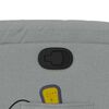 vidaXL Fauteuil inclinable de massage gris clair tissu