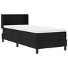 vidaXL Lit &agrave; ressorts avec matelas Noir 200 x 80 cm Polyester