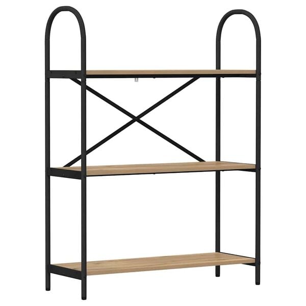 vidaXL &Eacute;tag&egrave;re Ch&ecirc;ne artisanal 80 x 30 x 109 cm Bois d'ing&eacute;nierie