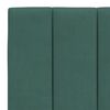 vidaXL Cadre de lit avec LED sans matelas Hanko vert fonc&eacute; 140x200 cm velours