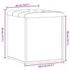 vidaXL Banc de rangement chêne artisanal 42x42x45 cm bois d'ingénierie