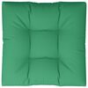 vidaXL Coussin de palette vert 80x80x12 cm tissu