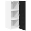 vidaXL Armoire suspendue 2 pcs Ch&ecirc;ne noir et Blanc 30 x 31 x 80 cm