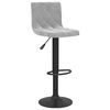 vidaXL Tabourets de bar lot de 2 gris clair velours