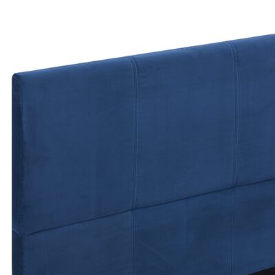 vidaXL Cadre de lit Bleu Tissu 140 x 200 cm