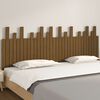 vidaXL T&ecirc;te de lit murale Marron miel 204x3x80 cm Bois massif de pin