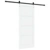 vidaXL Porte coulissante Blanc 83 x 202 cm Pin massif