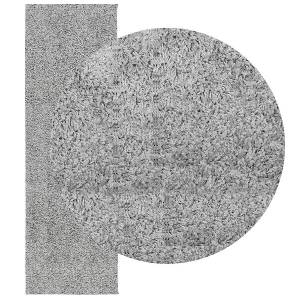 vidaXL Tapis shaggy PAMPLONA poils longs moderne gris 80x250 cm