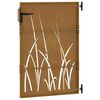 vidaXL Portail de jardin 85x150 cm acier corten conception d'herbe