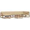vidaXL Ensemble de canap&eacute;s d'ext&eacute;rieur 22 pcs Naturel et Beige
