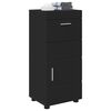 vidaXL Ensemble d'armoire de salle de bain avec tiroir TULUM Noir
